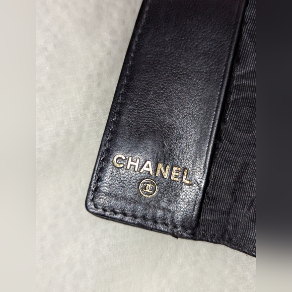 CHANEL Caviar Skin Coco Mark 4 Rings Key Case Key Holder Black GUC - Picture 6 of 10